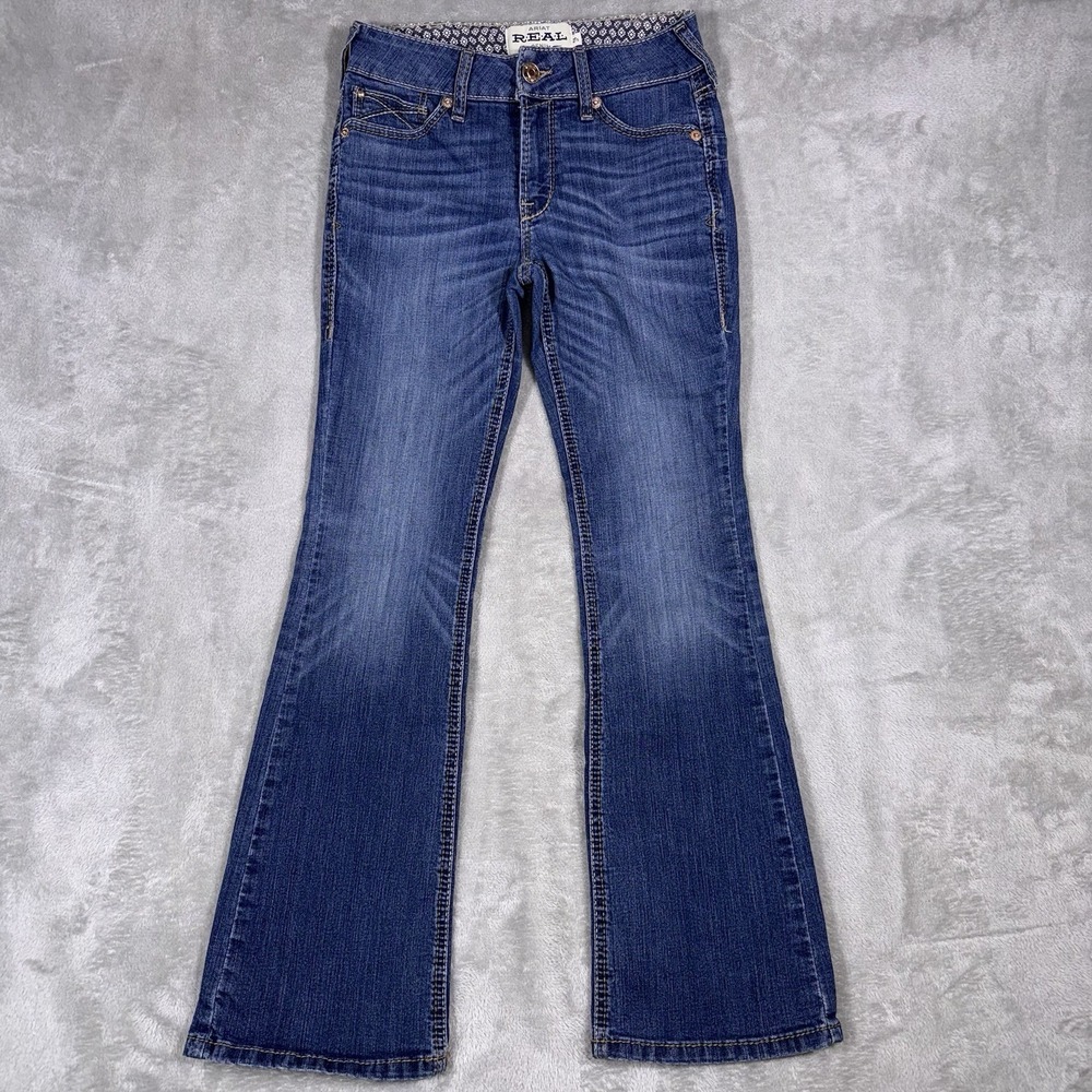 Ariat Real Denim Rosa Jeans Womens 27s Bootcut Stretch Cowgirls Western Rodeo